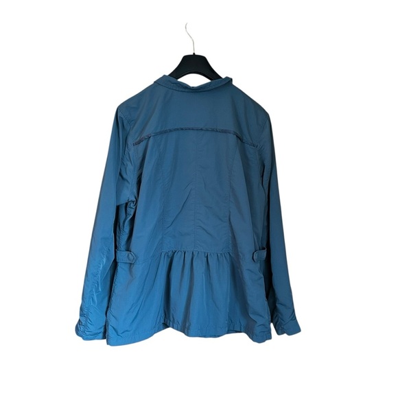 Eddie Bauer Travex Women's Voyager Travel Button Front Jacket Blue XL - Picture 5 of 12